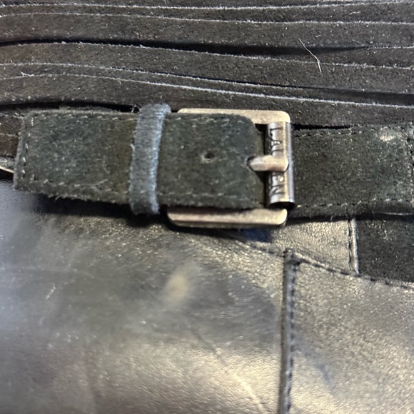 Ralph Lauren Women’s Megan Riding Boots Leather & Suede Mid Shaft Ankle Boots - Picture 4 of 8